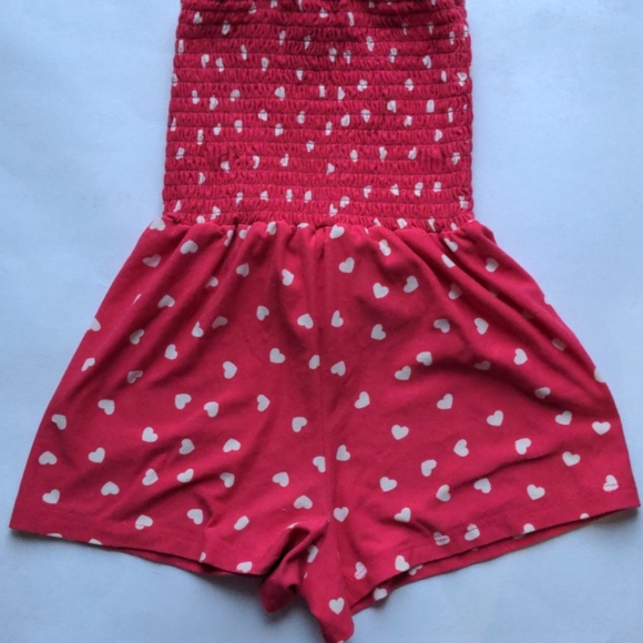 4T Onesie Short Red & White 🤍 1st Kiss Girls - Picture 5 of 7